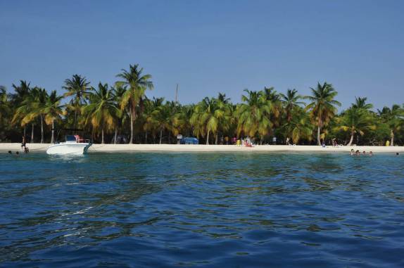 Chegando em Cayo Sombrero, no Parque Nacional Morrocoy, na Venezuela